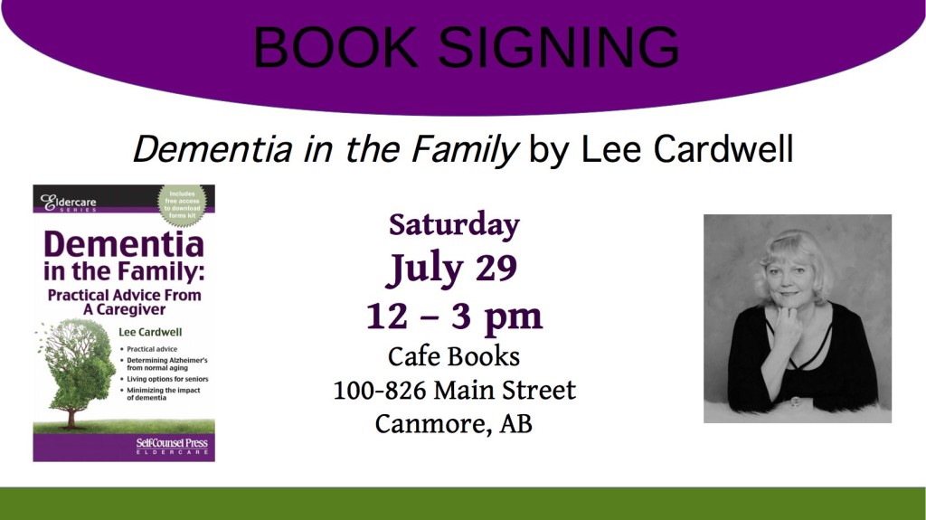 Lee Cardwell Book Signing Cafe Books Canmore AB
